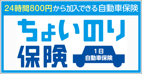 1日自動車保険ちょいのり保険